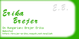 erika brejer business card